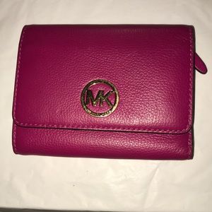 Michael Kors Leather Tri-Fold Wallet